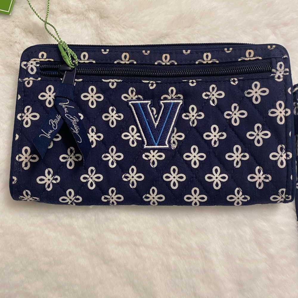 Vera Bradley Blue and White Floral Wristlet